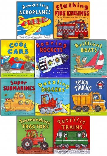 Amazing Machines Truckload Children Collection 10 Flat Books Set By Tony Mitton - Lets Buy Books