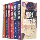 Nora Roberts Collection 6 Books Set (Black Rose, Blue Dahlia, Red Lily & More...) - Lets Buy Books