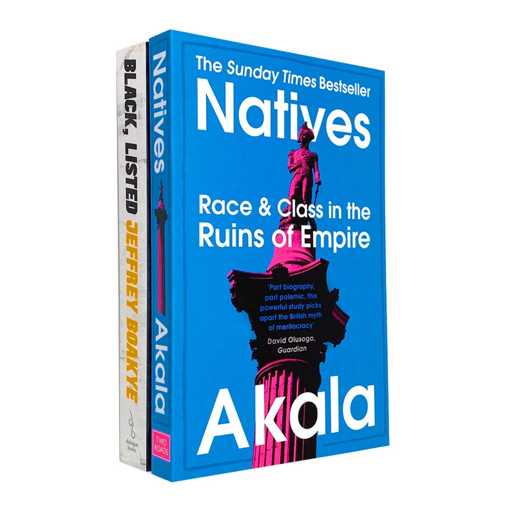 Natives & Black Listed 2 Books Collection Set By by Akala & jeffrey boakye Paperback - Lets Buy Books