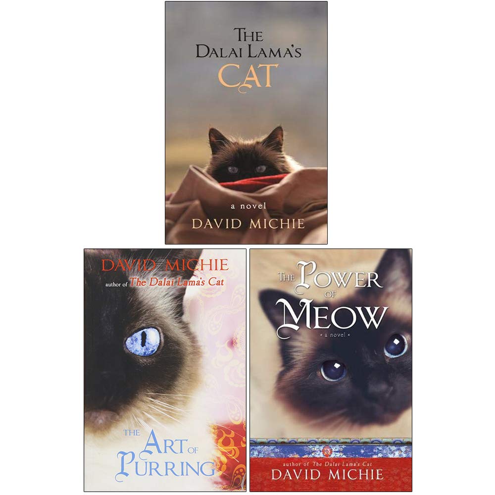 The Dalai Lama's Cat 3 Books Collection Set by David Michie Paperback ( Art of Purring ) - Lets Buy Books