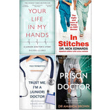 Your Life In My Hands, In Stitches, Trust Me, Prison Doctor 4 Books Collection Set - Lets Buy Books