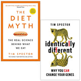Professor Tim Spector 2 Books Collection Set (The Diet Myth & Identically Different) - Lets Buy Books