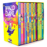 Roald Dahl 15 Book Box Set Collection (Matilda, Going Solo, Giraffe And The Pelly, Witches) - Lets Buy Books