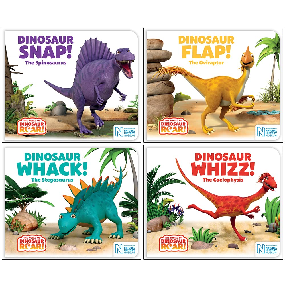 The World of Dinosaur Roar Series Books 5 - 8 Collection Set by Peter Curtis | Board Book - Lets Buy Books