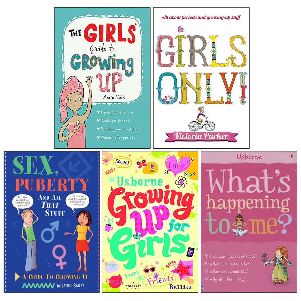 Growing Up For Girls 5 Books Collection Set, Girls Guide, Girls Only,Sex Puberty, Paperback - Lets Buy Books