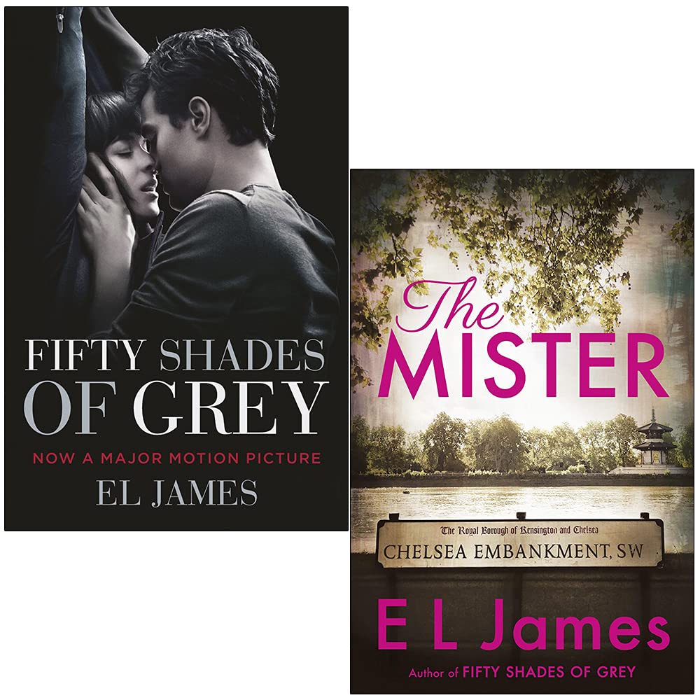E L James Collection 2 Books Set (Fifty Shades of Grey, The Mister) Paperback - Lets Buy Books
