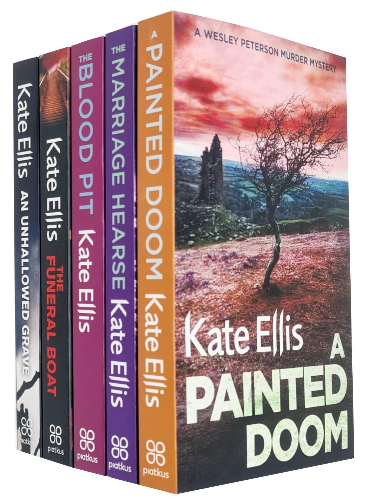 Kate Ellis Collection 5 Books Set A Painted Doom, Marriage Hearse, Blood Pit, Paperback - Lets Buy Books