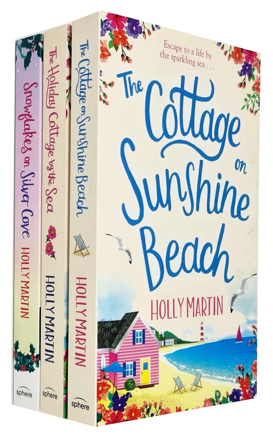 Holly Martin Collection 3 Books Set The Holiday Cottage by the Sea, Snowflakes on Silver - Lets Buy Books