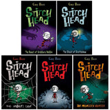 Stitch Head Series 5 Books Collection Set Pack by Guy Bass Paperback ( The Spider's Lair )