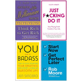 Secrets of the Millionaire Mind, Just F*cking Do It, You Are Badass, Start Now 4 Books Set