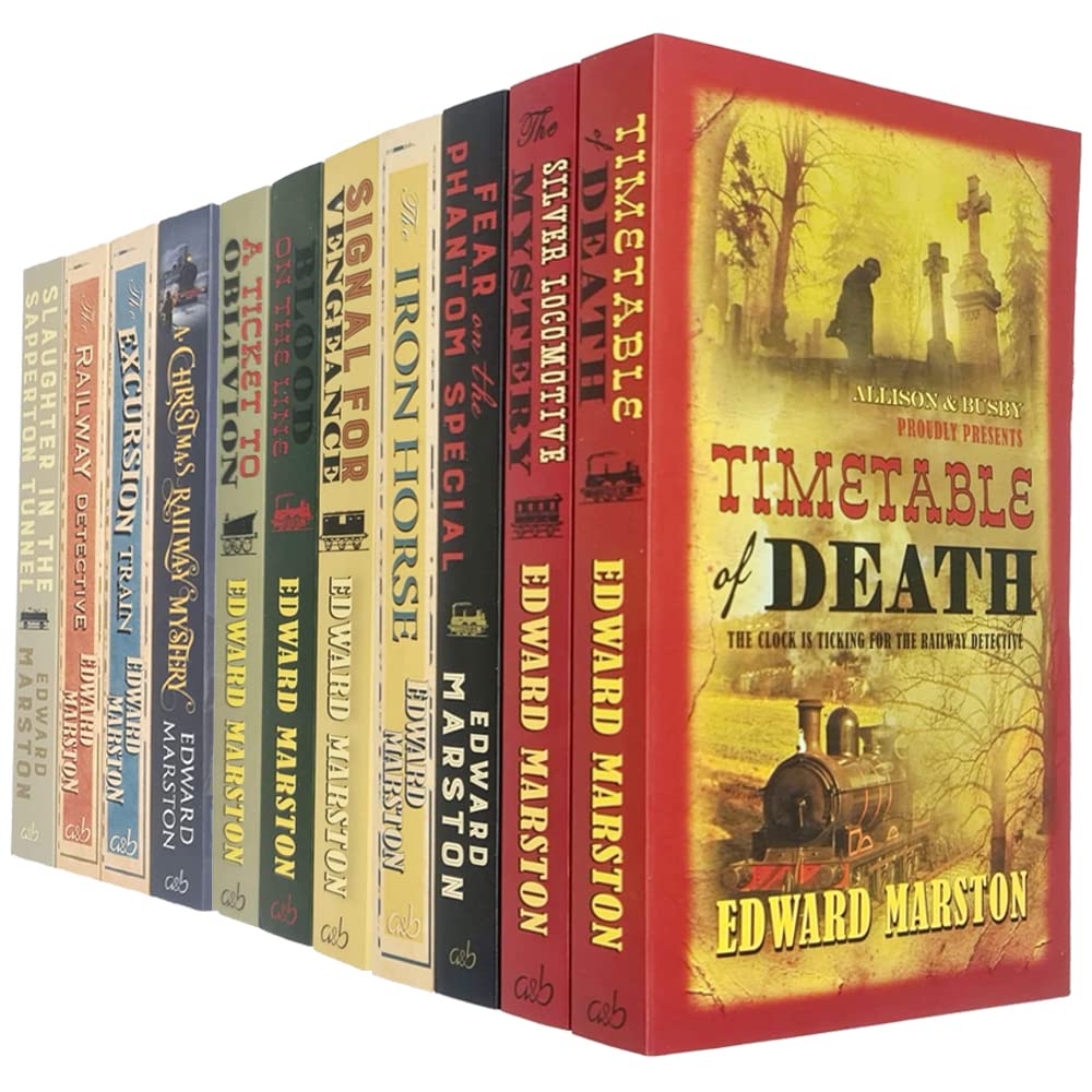 Edward Marston Railway Detective Series 11 Books Collection Set Timetable of Death - Lets Buy Books