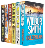 Wilbur Smith Collection 6 Books Set (Golden Lion, Predator, Desert God) Paperback - Lets Buy Books