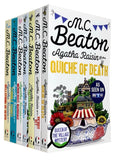 M C Beaton Agatha Raisin Series 1-7 Collection 7 Books Set (Quiche of Death) Paperback - Lets Buy Books