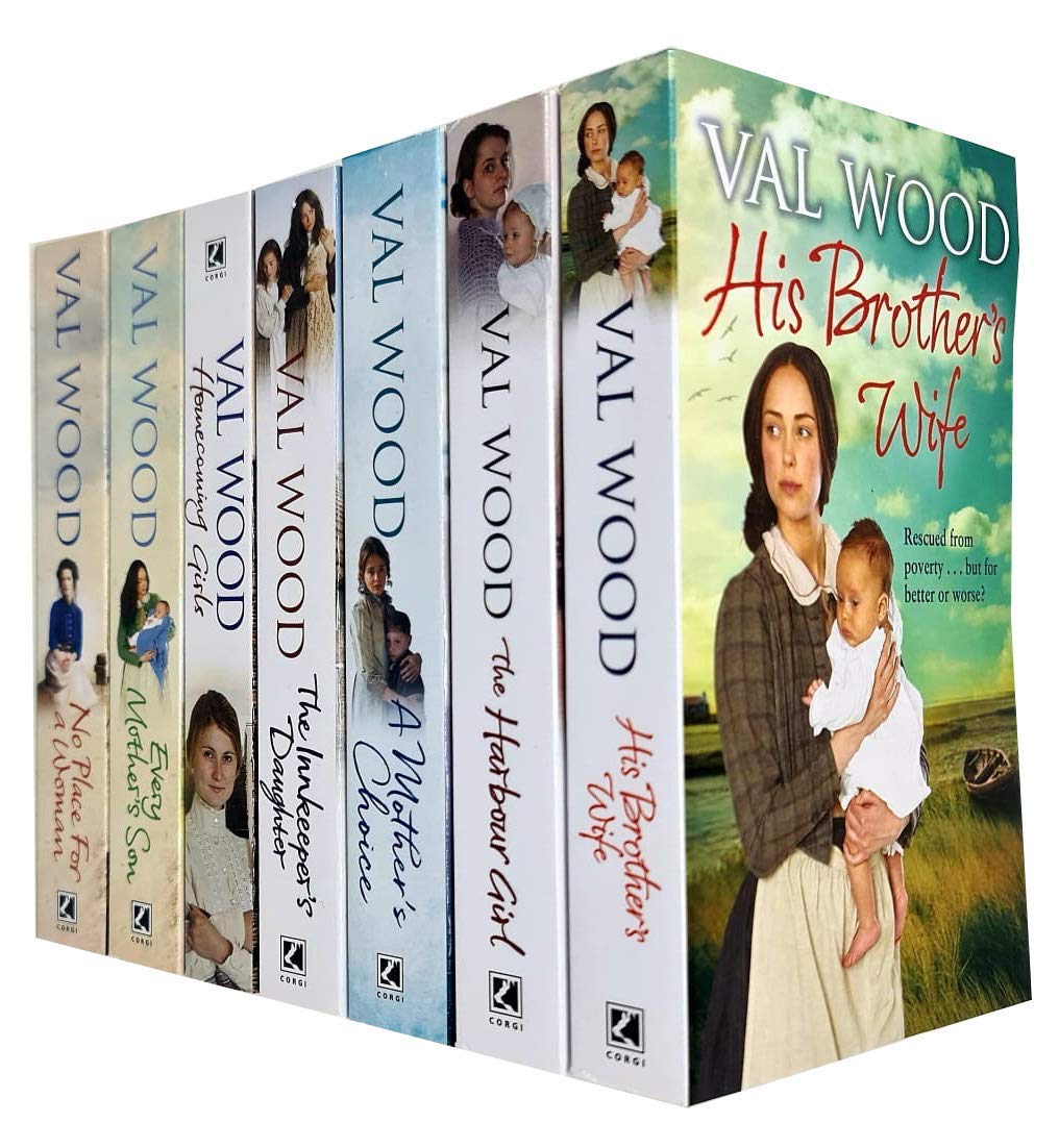 Val Wood 7 Books Collection Set (His Brother's Wife, Harbour Girl) Paperback - Lets Buy Books