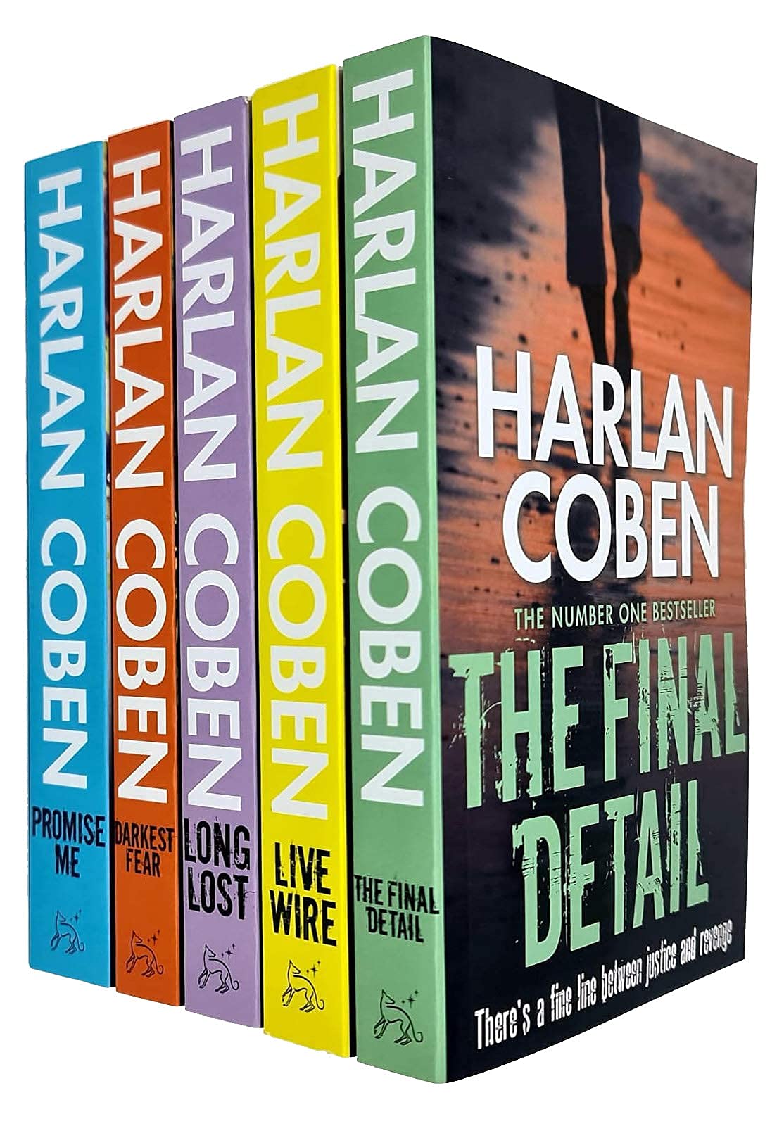 Myron Bolitar Series Books 6-10 Collection Set by Harlan Coben Paperback (Darkest Fear) - Lets Buy Books