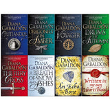 Outlander Series 8 Books Collection Set by Diana Gabaldon, Outlander,Voyager,Fiery Cross