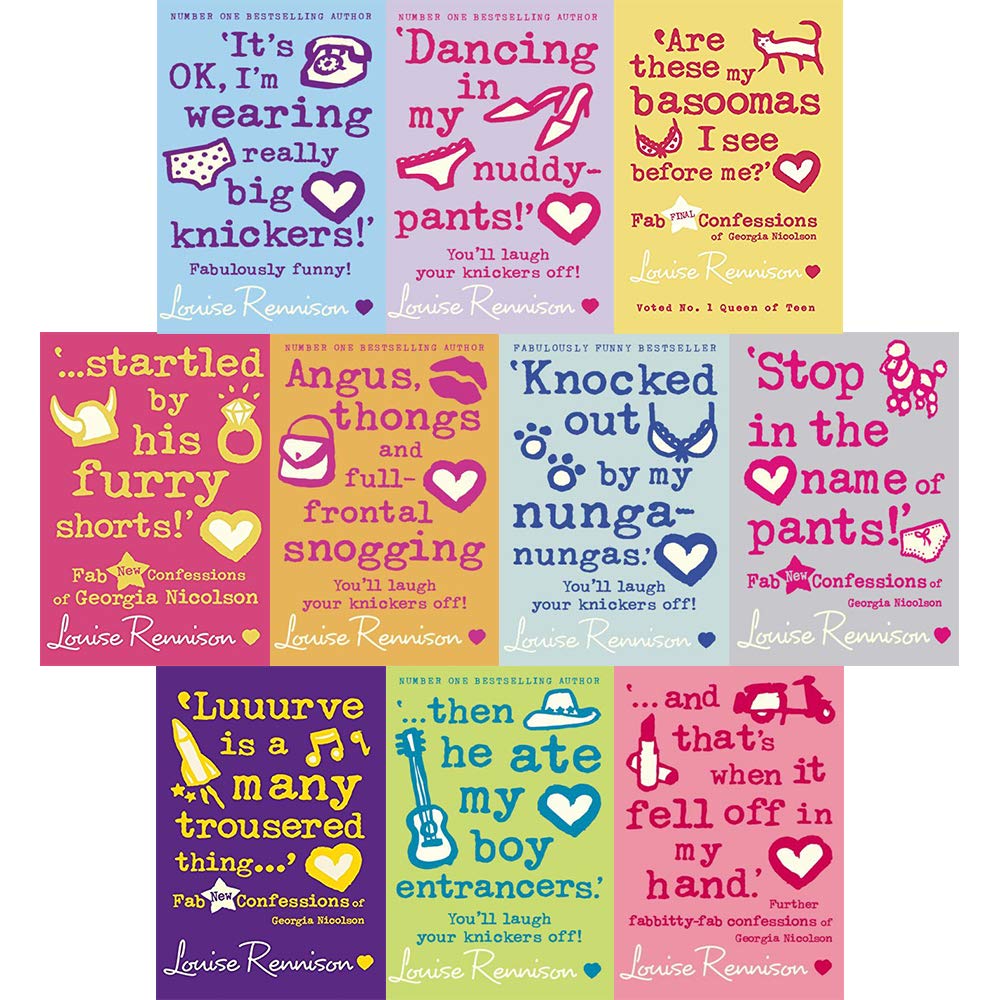 Georgia Nicolson Series Collection 10 Books Set by Louise Rennison Paperback - Lets Buy Books