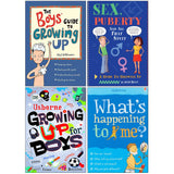 Growing Up For Boys 4 Books Collection Set (Whats Happening to Me & More) Paperback - Lets Buy Books