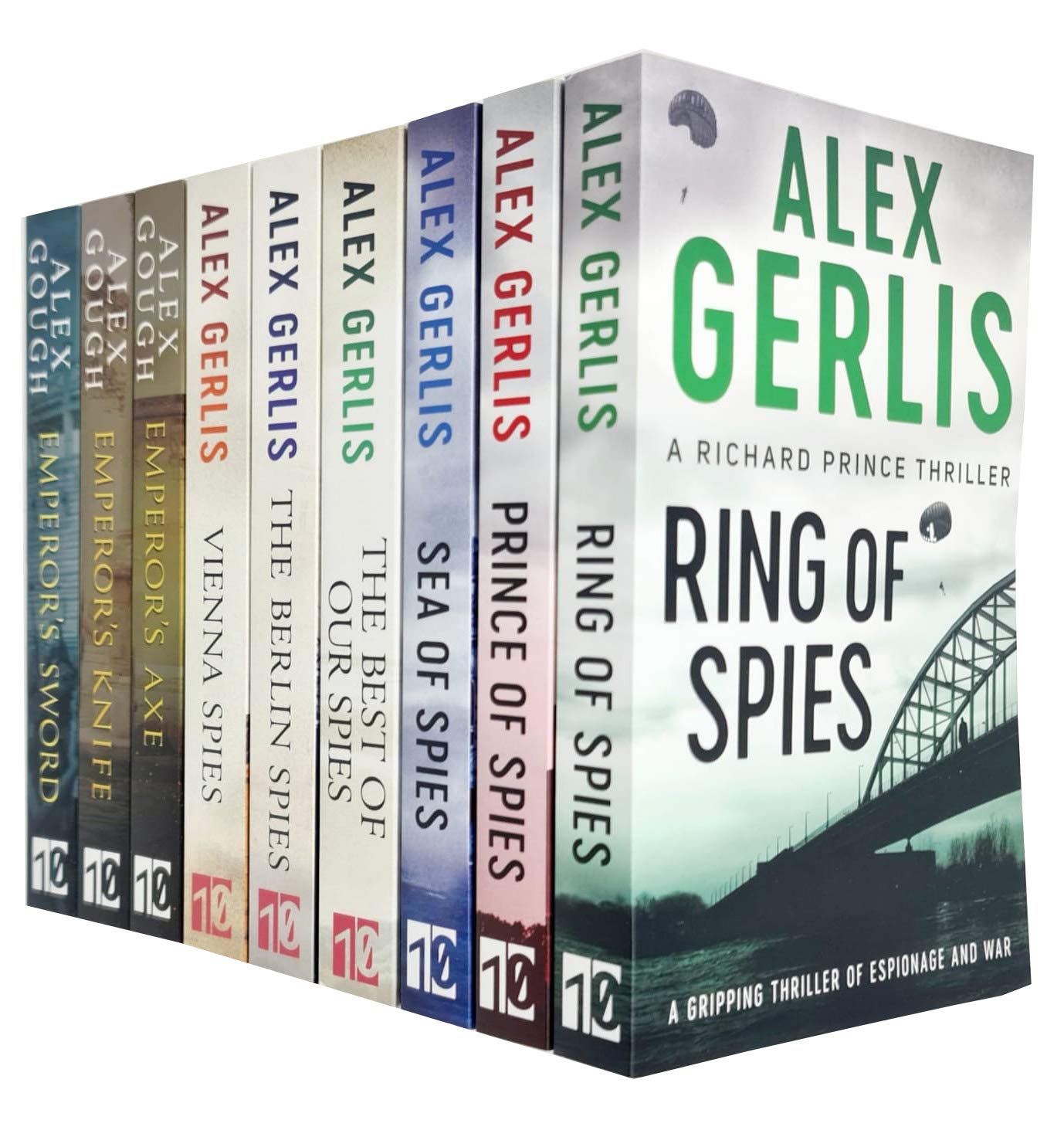 Alex Gerlis 9 Books Collection Set (Ring of Spies, Sea of Spies, Prince of Spies, Vienna Spies) - Lets Buy Books