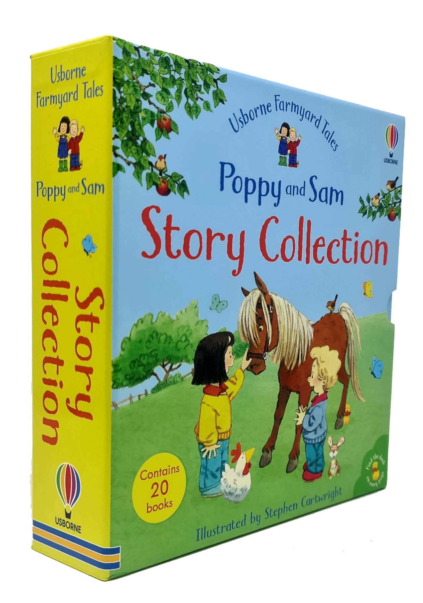 Usborne Farmyard Tales Poppy, Sam Series 20 Books Collection Box Set By Heather Amery - Lets Buy Books