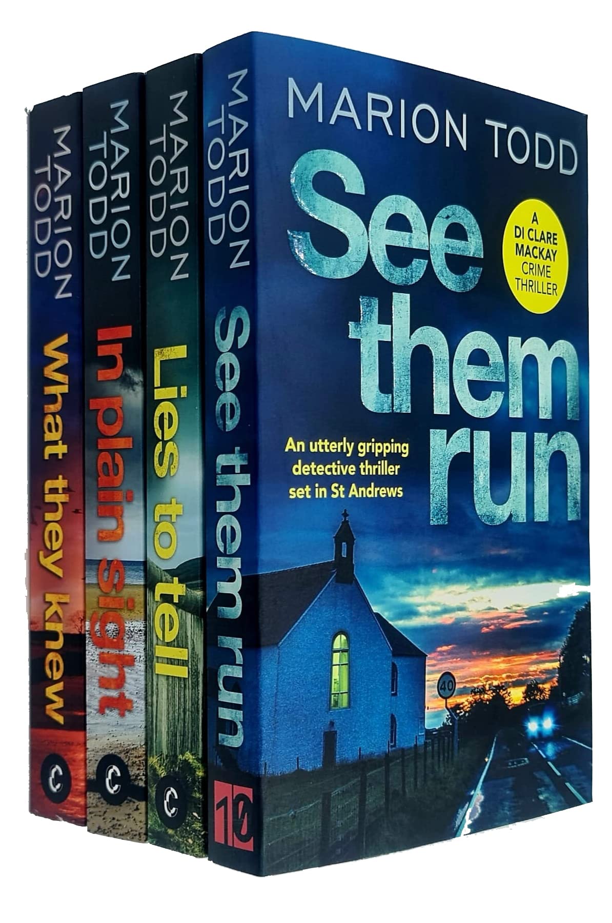 Detective Clare Mackay Series 4 Books Collection Set By Marion Todd, Lies to Tell - Lets Buy Books