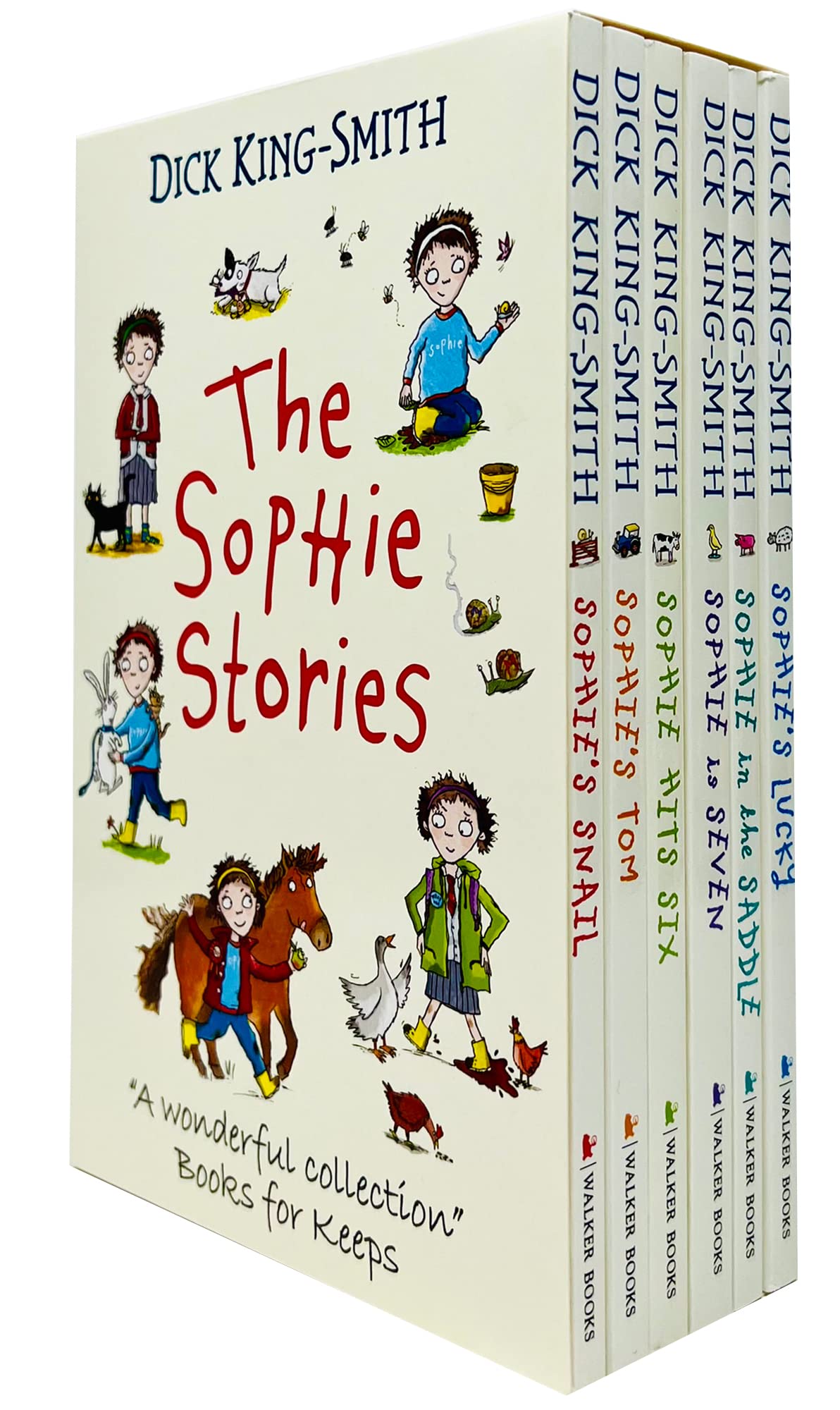 The Sophie Stories Books 1-6 Collection Box Set by Dick King-Smith ( Sophie is Seven ) - Lets Buy Books