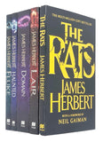 James Herbert Collection 5 Books Set, Rats, Lair, Domain, Haunted, Fluke Paperback - Lets Buy Books
