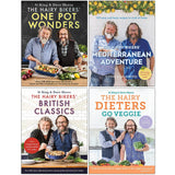 Hairy Bikers 4 Books Collection Set (One Pot Wonders, Mediterranean, British Classics) - Lets Buy Books
