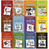 Diary of a Wimpy Kid Collection 12 Books Set (1-12) (Double Down, Old School) Paperback - Lets Buy Books
