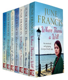 June Francis Collection 7 Books Set (Where Theres a Will, Flowers on the Mersey) - Lets Buy Books