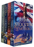 Julian Stockwin Kydd Series 4 Books Collection Set (Quarterdeck, Tenacious, Invasion) NEW - Lets Buy Books