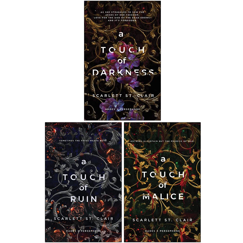 Hades X Persephone Series Books 1 - 3 Collection Set By Scarlett St. Clair (A Touch of Darkness, A Touch of Ruin & A Touch of Malice) - Lets Buy Books