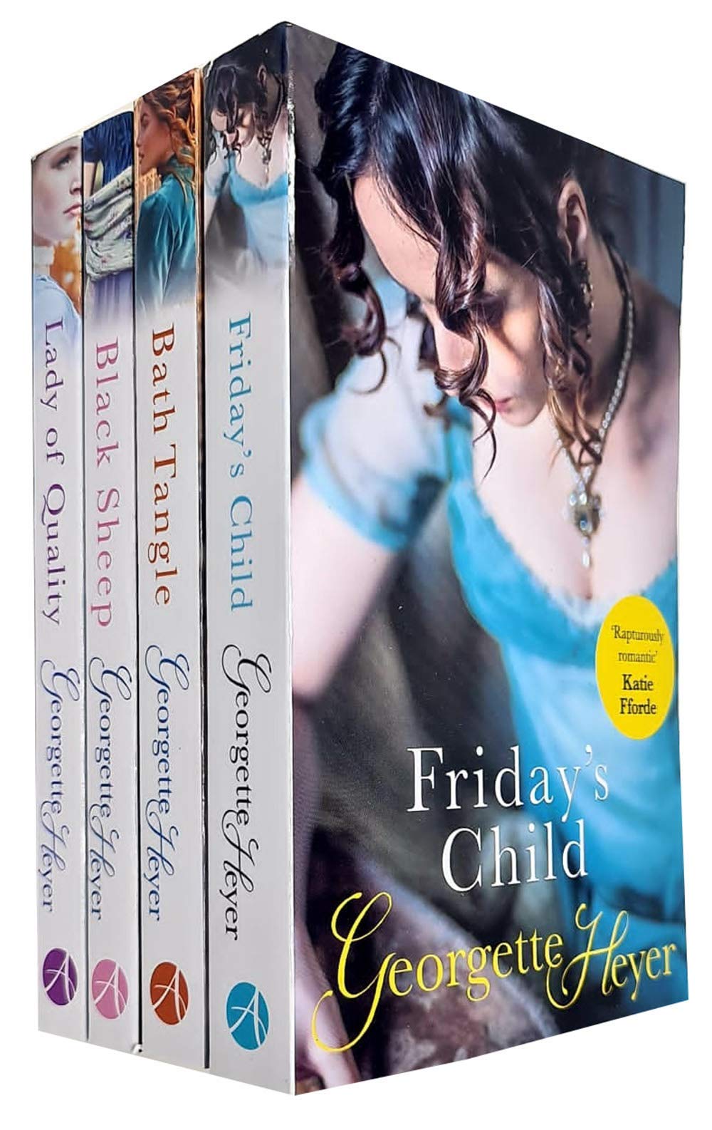 Georgette Heyer 4 Books Collection Set (Lady of Quality,Black Sheep,Bath Tangle) - Lets Buy Books