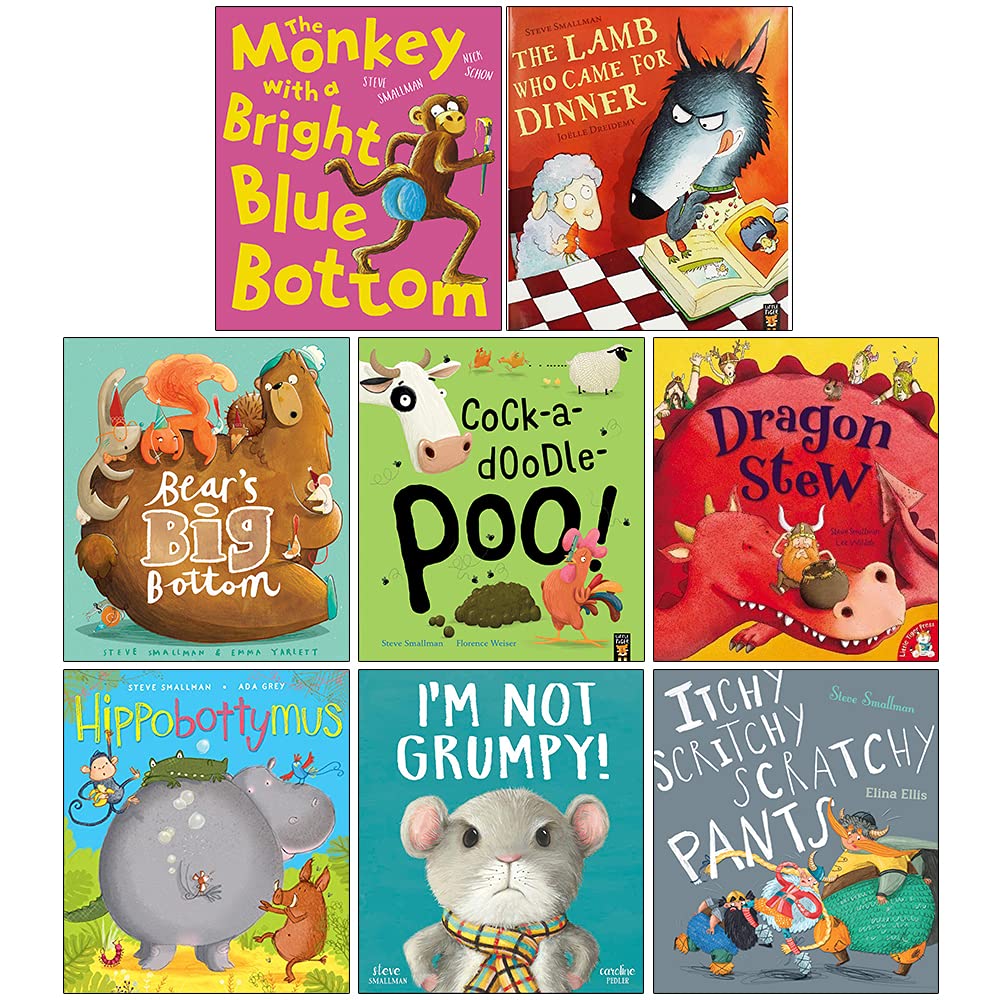 Steve Smallman Children's 8 Books Collection Set (Monkey with a Bright Blue) Paperback - Lets Buy Books