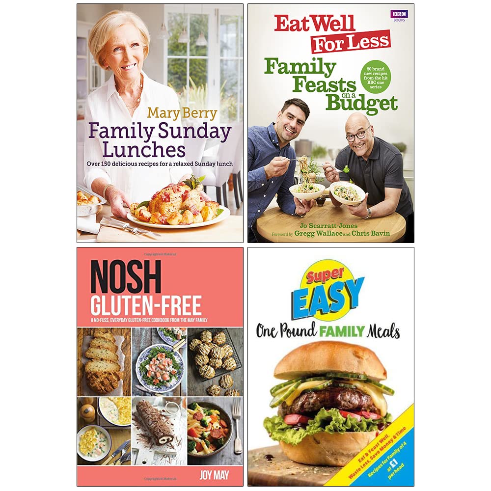 Mary Berry's Family (Sunday Lunches, Eat Well for Less on a Budget) 4 Books Set - Lets Buy Books