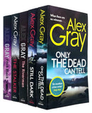 Alex Gray DSI Lorimer Series 5 Books Collection Set (Only Dead Can Tell, Pitch Black) - Lets Buy Books