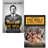 Way of the Wolf : Straight line selling & The Wolf of Wall Street 2 Books Collection Set - Lets Buy Books