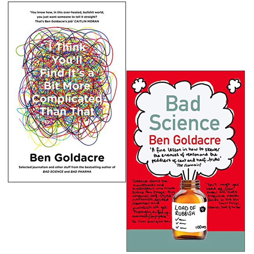 Ben Goldacre Collection 2 Books Set ( I Think You’ll Find And Bad Science ) Paperback - Lets Buy Books