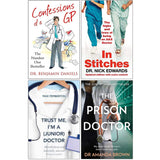 Confessions of a Gp, In Stitches, Trust Me I'm a Junior Doctor 4 Books Collection Set - Lets Buy Books