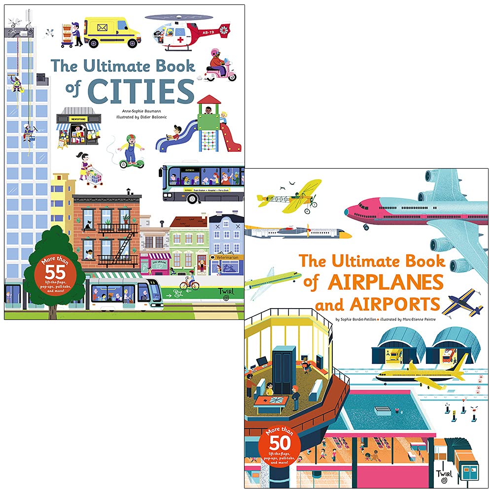 The Ultimate Book Series 2 Books Collection Set | Cities & Airplanes and Airports | - Lets Buy Books