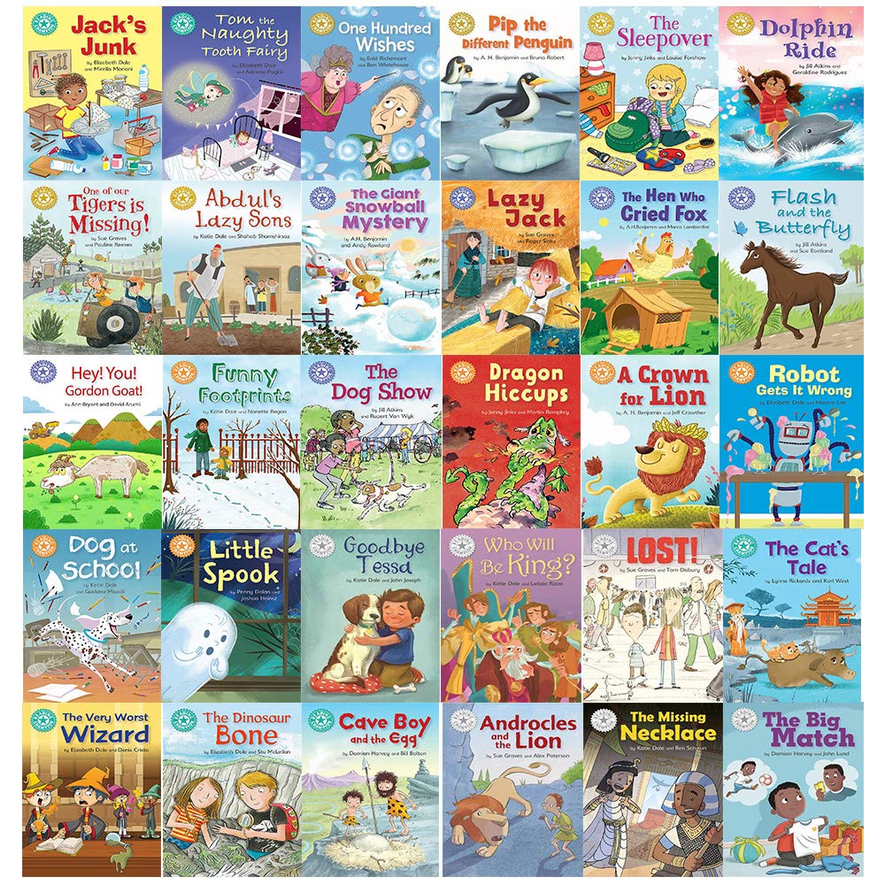 Reading Champion Collection 30 Books Set A Crown For Lion, Funny Footprints, Cat's Tale - Lets Buy Books