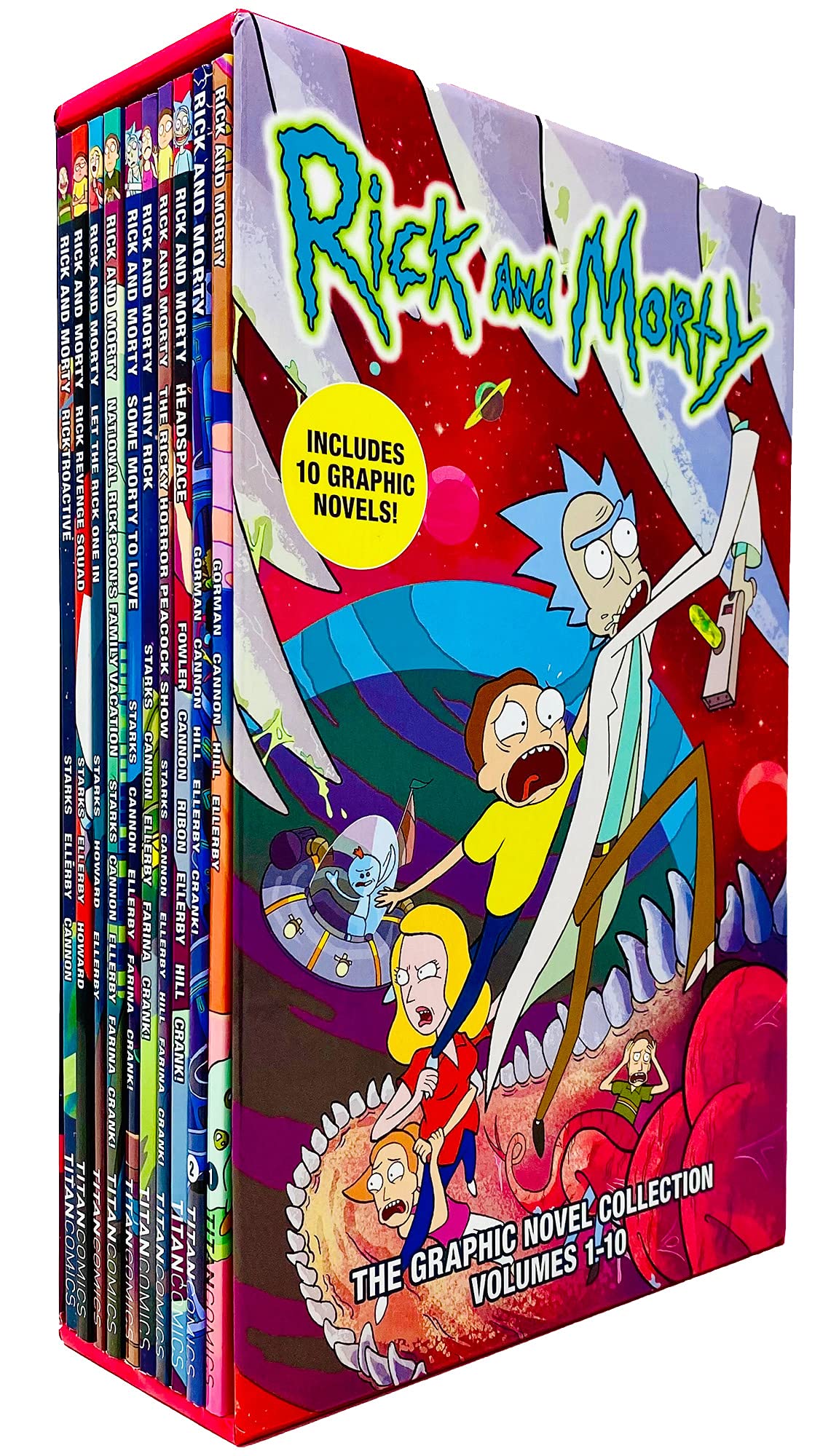 Rick and Morty The Graphic Novel Collection Volumes 1-10 Books Collection Box Set - Lets Buy Books