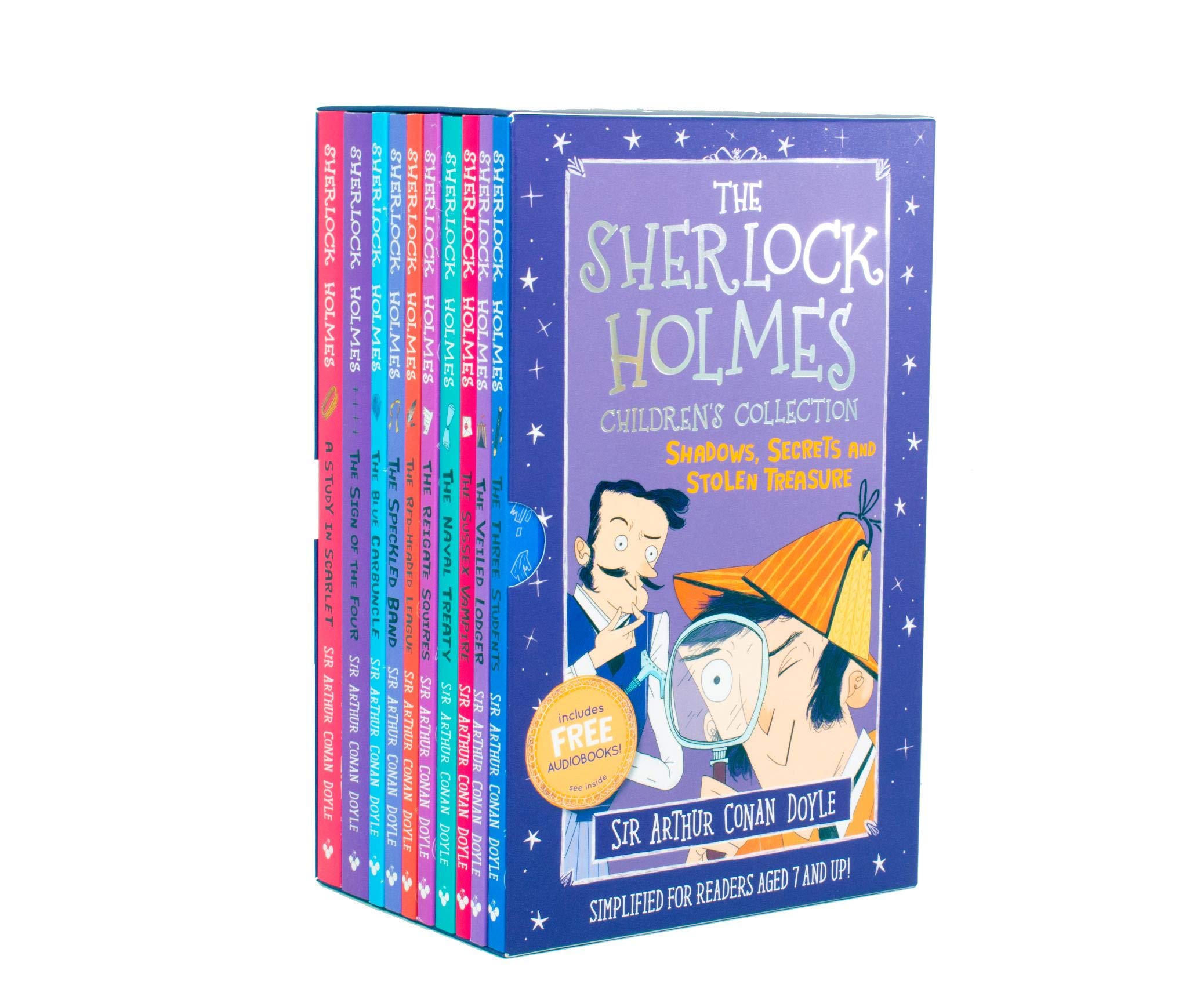Sherlock Holmes Children's Collection 10 Books Box Set by Sir Arthur Conan Doyle Series 1 - Lets Buy Books