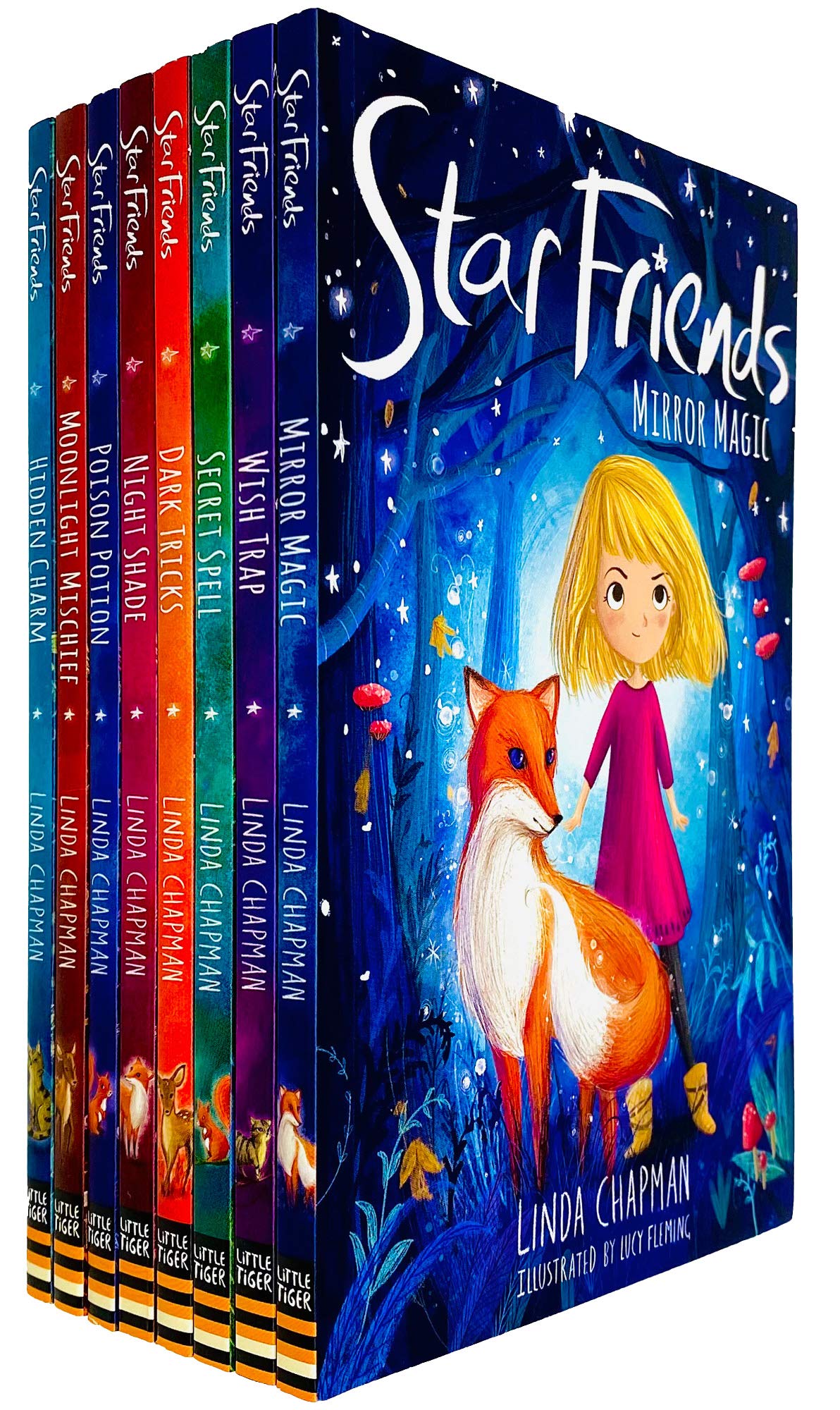 Linda Chapman Star Friends Series 8 Books Collection Set (Mirror Magic, Wish Trap) - Lets Buy Books