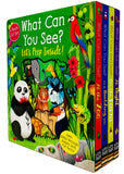 Peep Inside What Can You See? Series 4 Books Collection Box Set Board book - Lets Buy Books