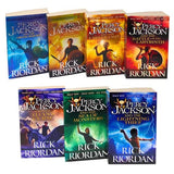 Percy Jackson Series Books 1-7 Collection Set by Rick Riordan (Lightning Thief, Greek Gods) - Lets Buy Books