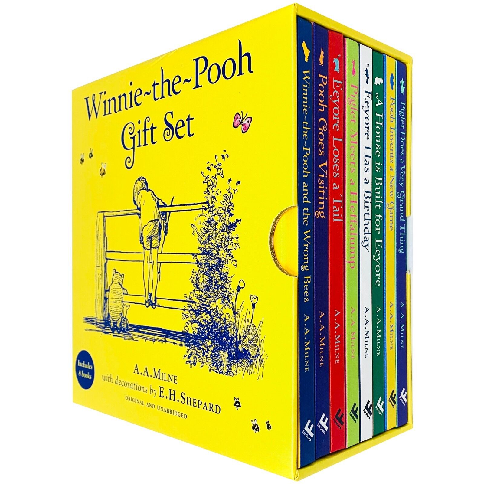 Winnie The Pooh Gift Set by A.A.Milne 8 Books Box Set Hardcover - Lets Buy Books