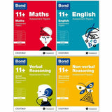 Bond 11+Maths, English, Verbal, Non-verbal Assessment Papers 6-7 years 4 Books Set