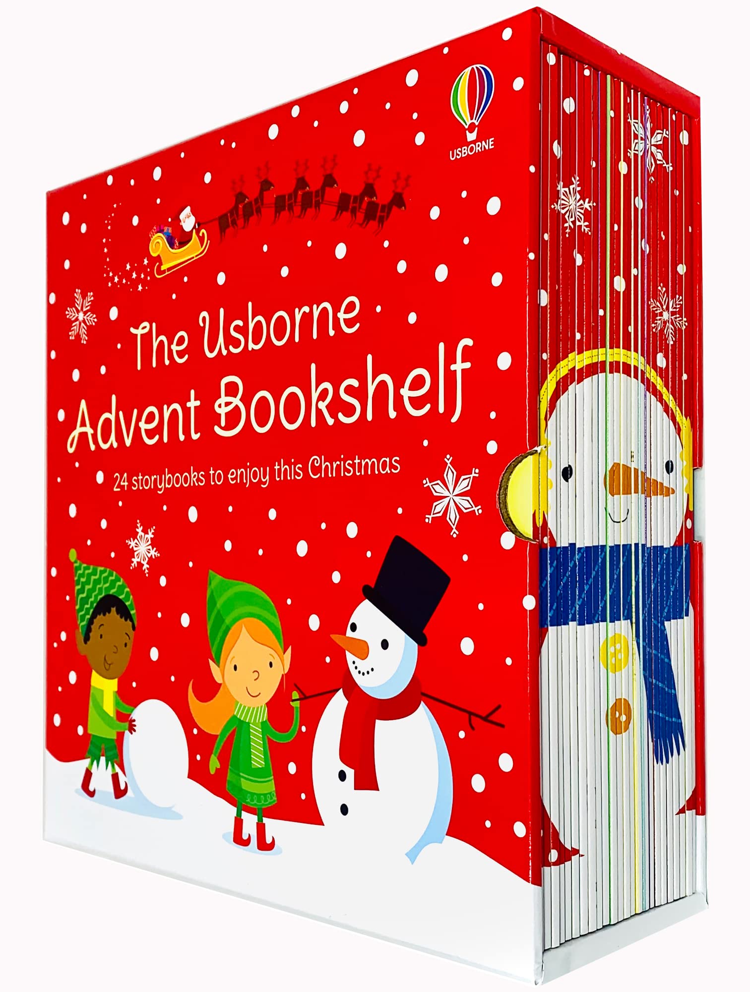 The Usborne Advent Bookshelf 24 Storybooks to enjoy this Christmas Box Set - Lets Buy Books