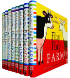 Axel Scheffler's Complete Flip Flap Series 8 Books Collection Set Board book (Farm, Safari) - Lets Buy Books
